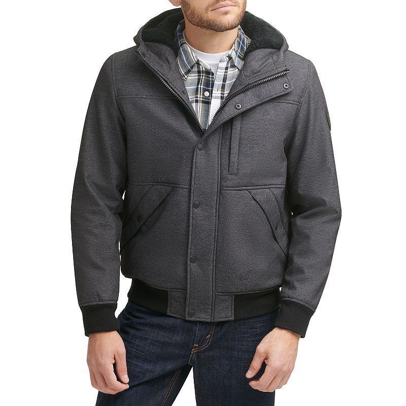 Levis Mens Soft Shell Sherpa Lined Hooded Jacket Product Image