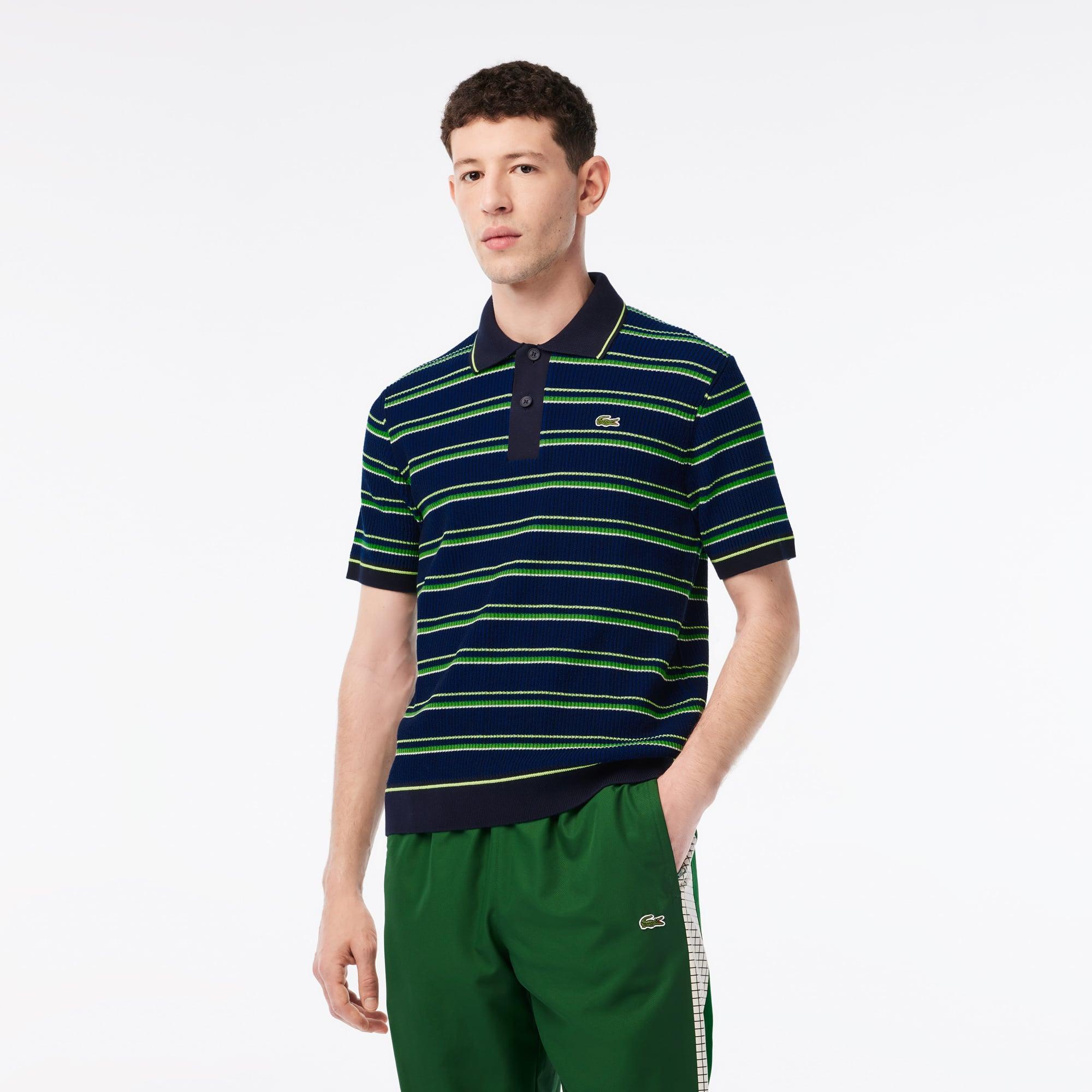 Men’s Made In France Organic Cotton Striped Polo Product Image