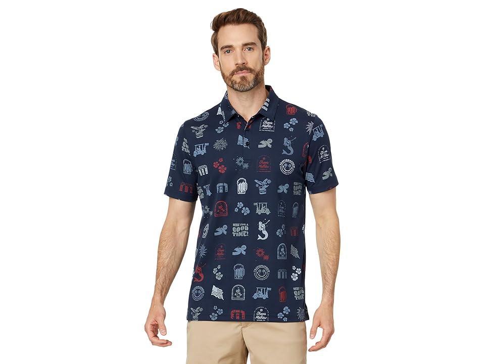 TravisMathew Julyin (Total Eclipse) Men's Short Sleeve Knit Product Image