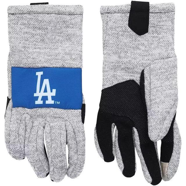 Mens FOCO Gray Los Angeles Dodgers Team Knit Gloves Product Image