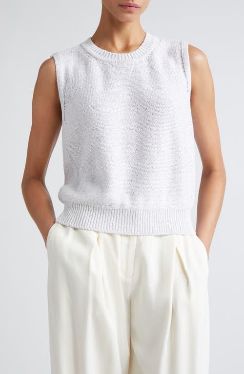 Akris Sequin Linen Blend Sweater Vest Product Image