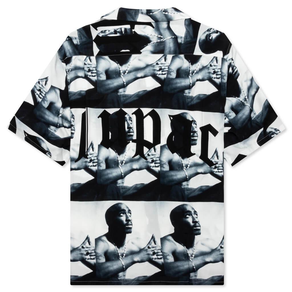 Tupac Hawaiian Type-2 S/S Shirt - White Male Product Image