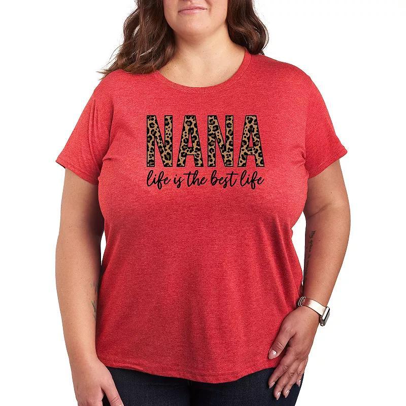 Plus Nana Life Is The Best Life Graphic Tee, Womens Product Image