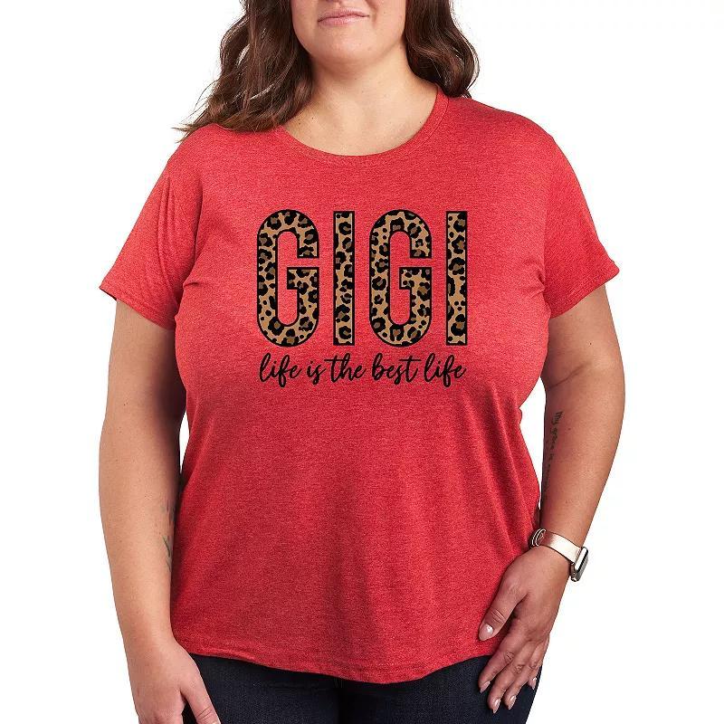 Plus Gigi Life Is The Best Life Graphic Tee, Womens Product Image