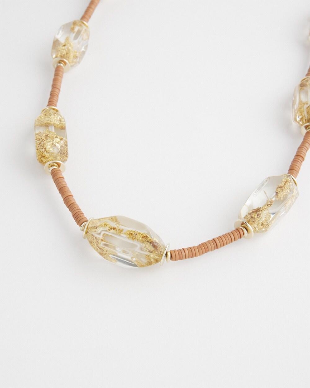 Lucite Gold Foil Necklace Product Image