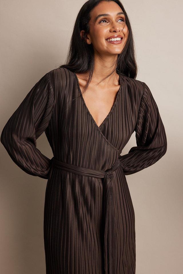 Structured Overlap Midi Dress Product Image