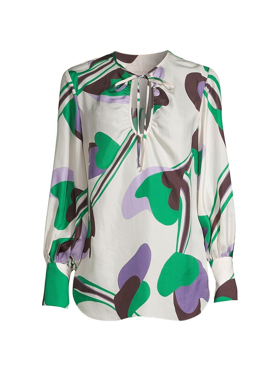 Womens Veruschka Silk Blouse Product Image