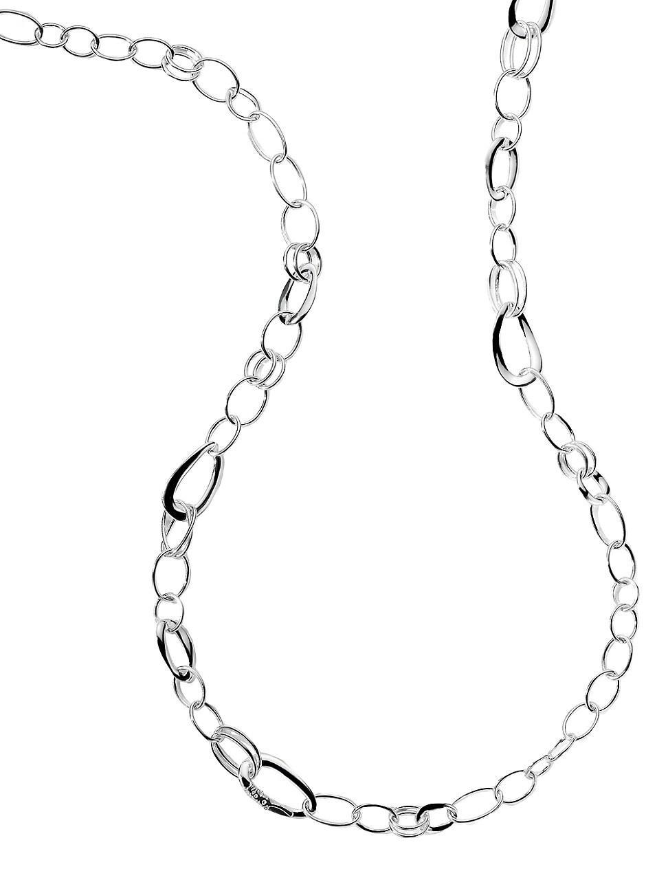 Womens 925 Classico Cherish Link Sterling Silver Long Necklace Product Image