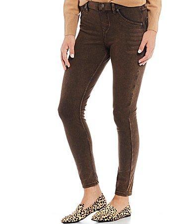 HUE Ultra Soft High Waisted Denim Jeggings Product Image