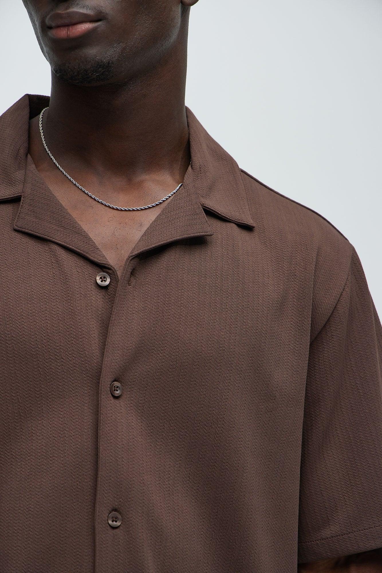 Koa Textured Shirt - Brown Product Image