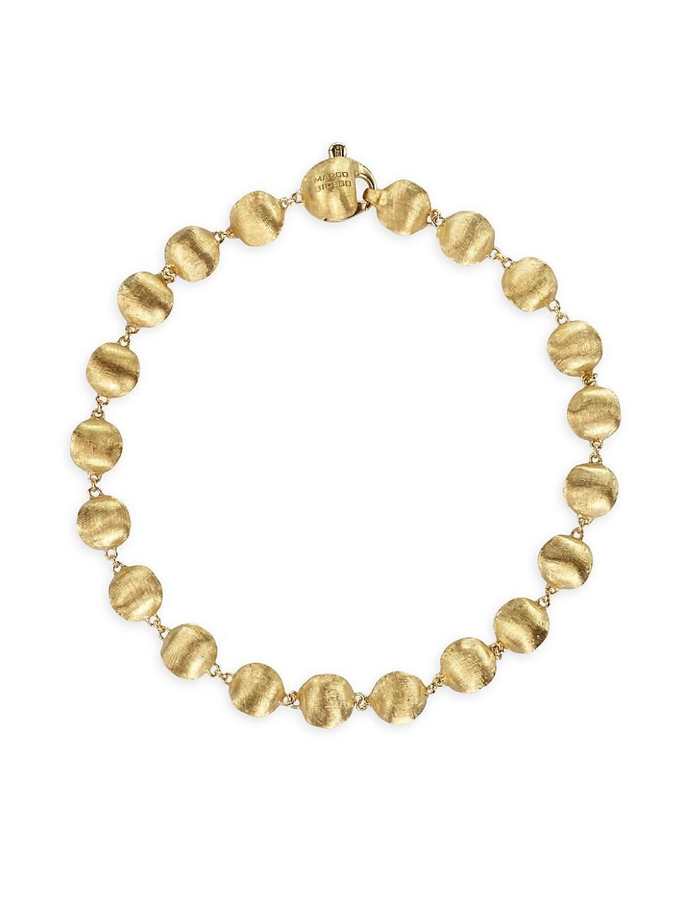 Womens Africa 18K Yellow Gold Beaded Bracelet Product Image