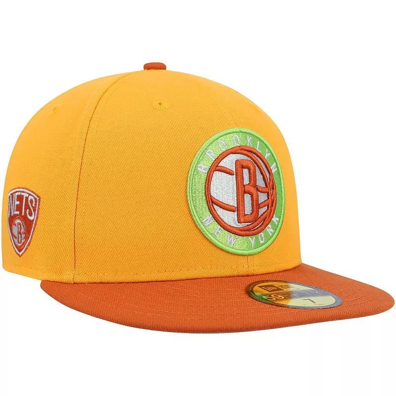 Mens New Era /Rust Brooklyn Nets 59FIFTY Fitted Hat Product Image