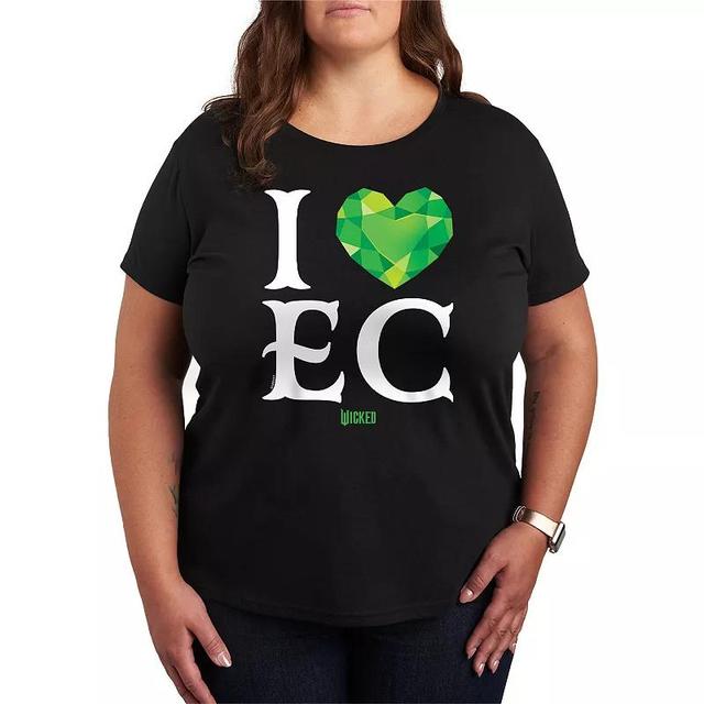 Plus Size Wicked I Heart Emerald City Graphic Tee, Womens Product Image