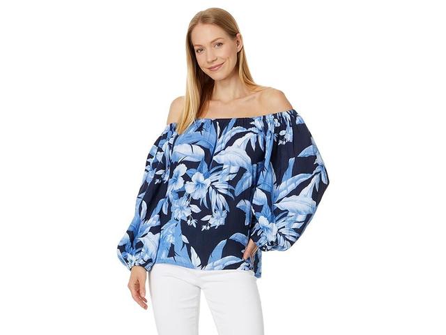 Tommy Bahama Daybreak Hibiscus Ots Top (Island ) Women's Clothing Product Image