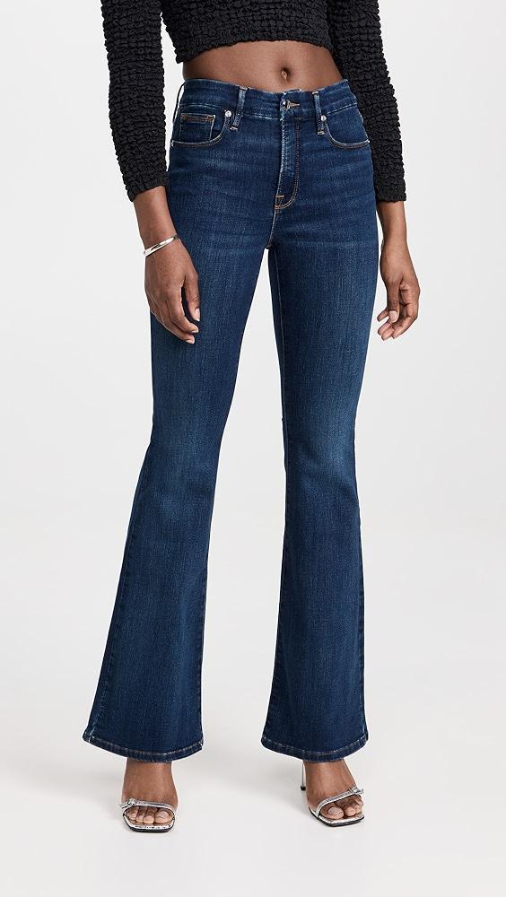 Good American Good Legs Flare Jeans | Shopbop Product Image