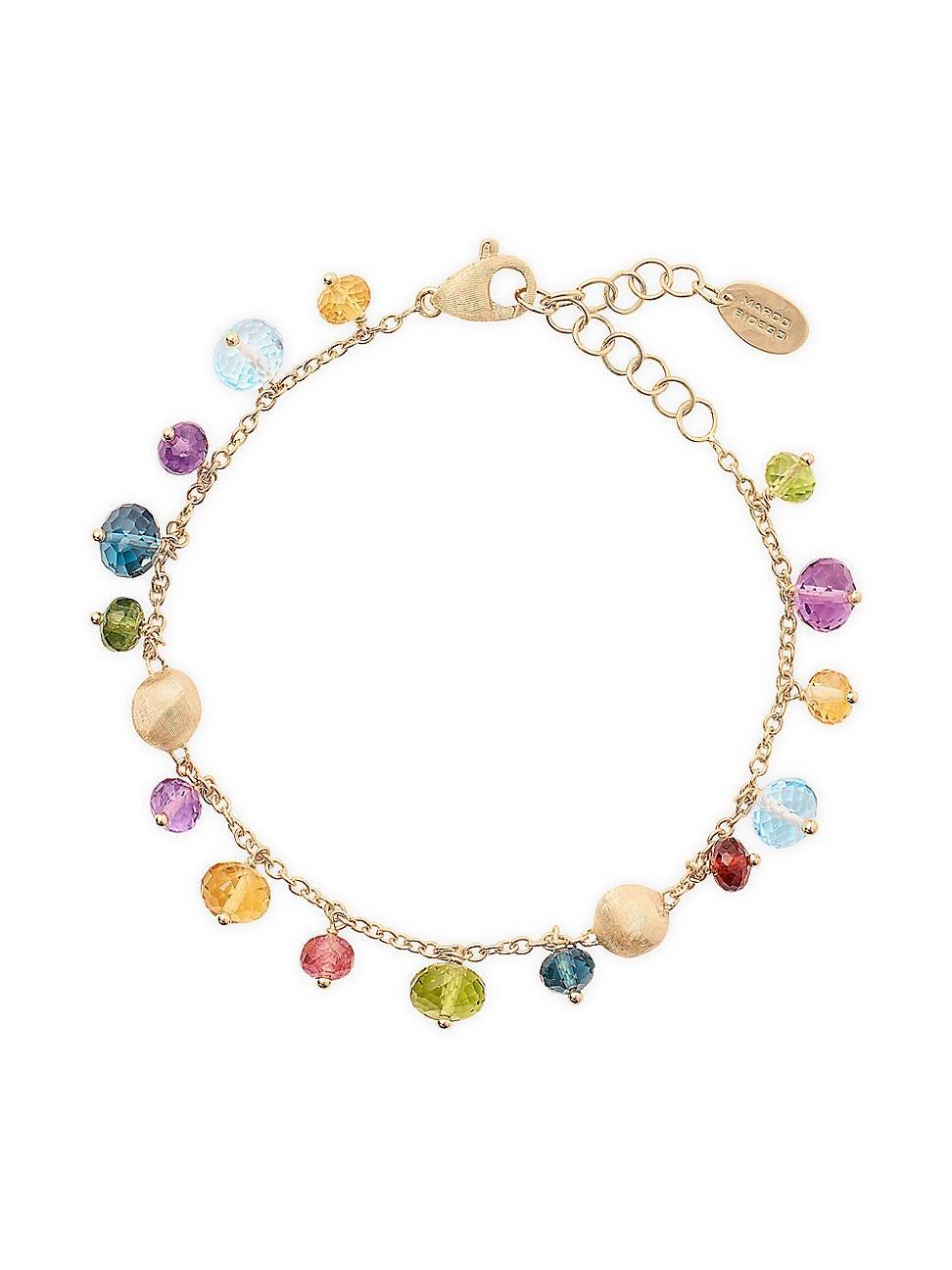 Womens Africa 18K Yellow Gold & Multi-Gemstone Bracelet Product Image