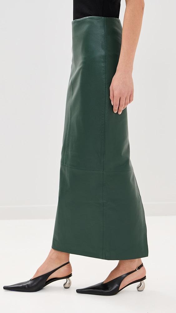 St. Agni Leather Column Skirt | Shopbop Product Image