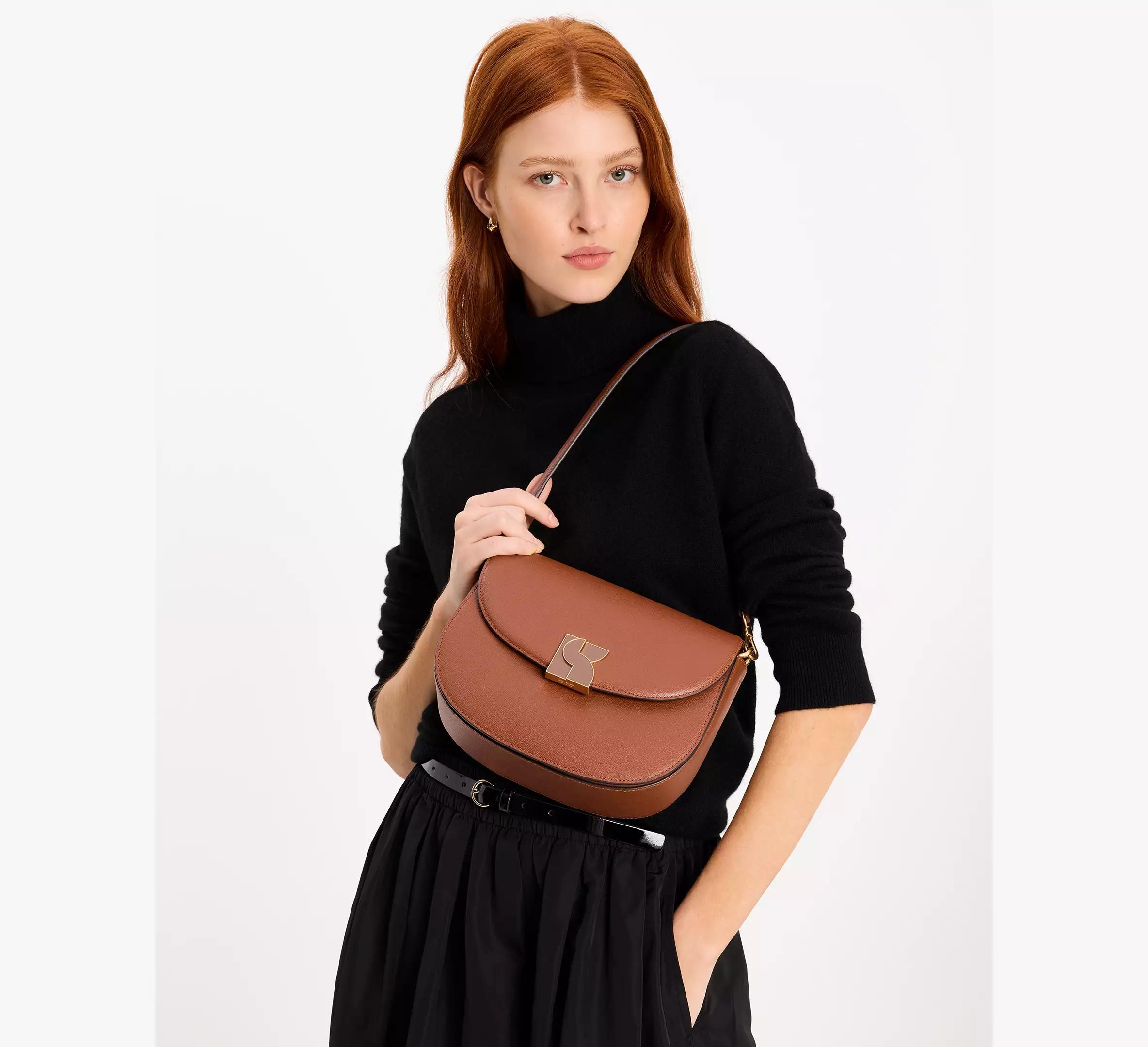 Dakota Colorblocked Medium Saddle Bag Product Image