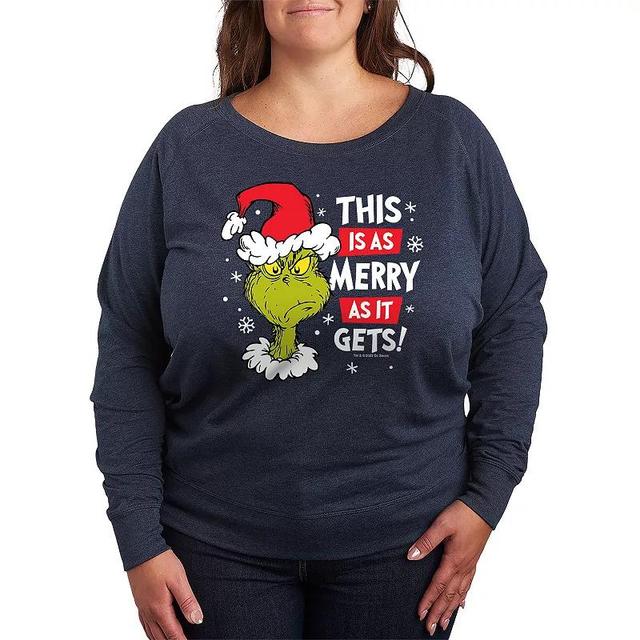 Disneys Mickey Mouse Plus Classic Slouchy Graphic Sweatshirt, Womens Product Image