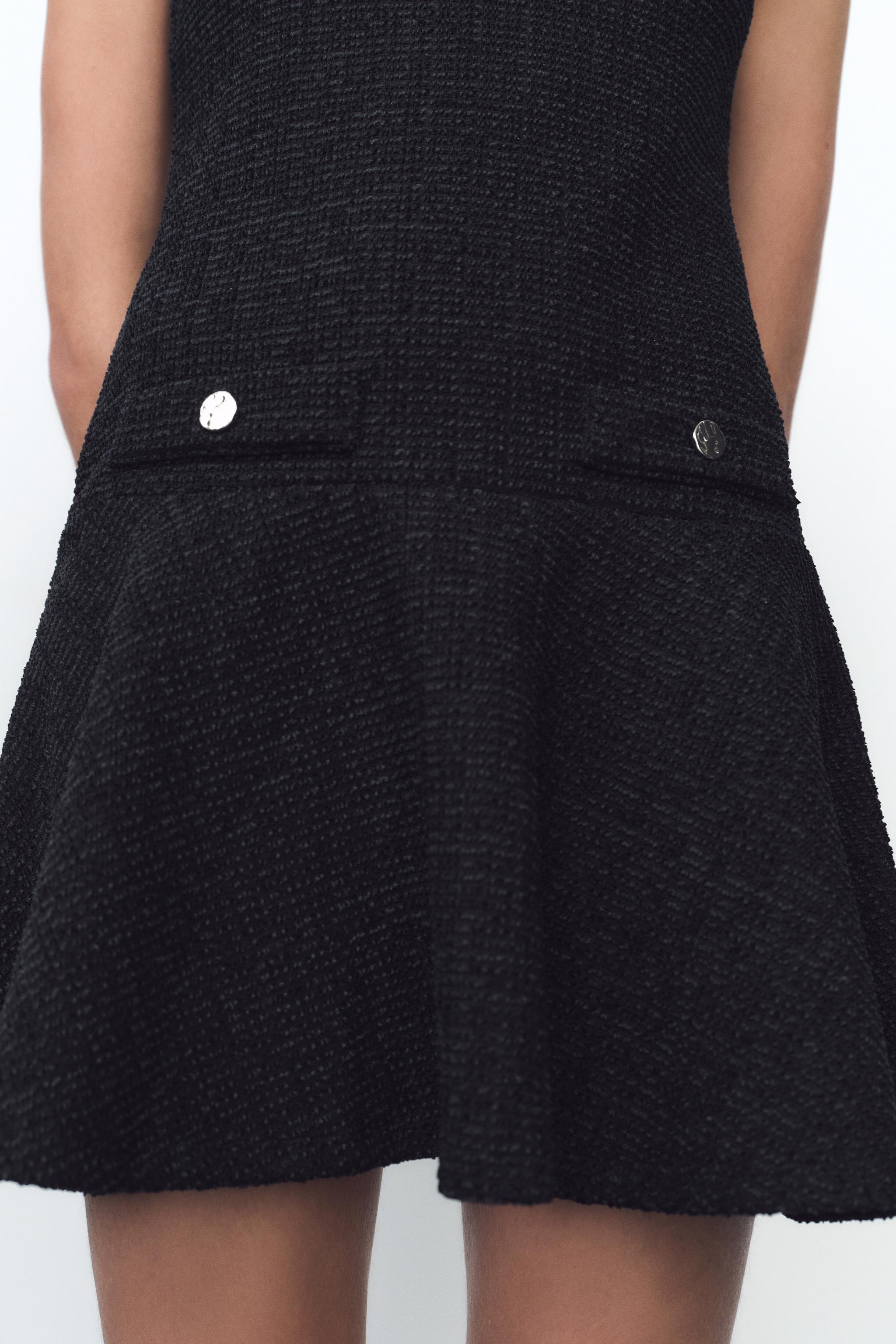 TEXTURED SHORT DRESS Product Image