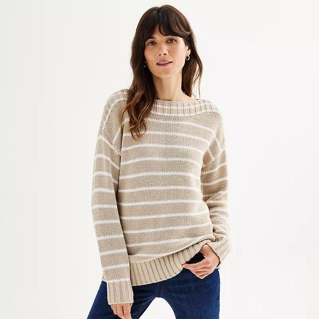 Womens Sonoma Goods For Life Boatneck Pullover Sweater Product Image