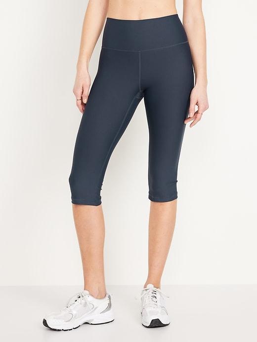 High-Waisted PowerSoft Crop Leggings Product Image