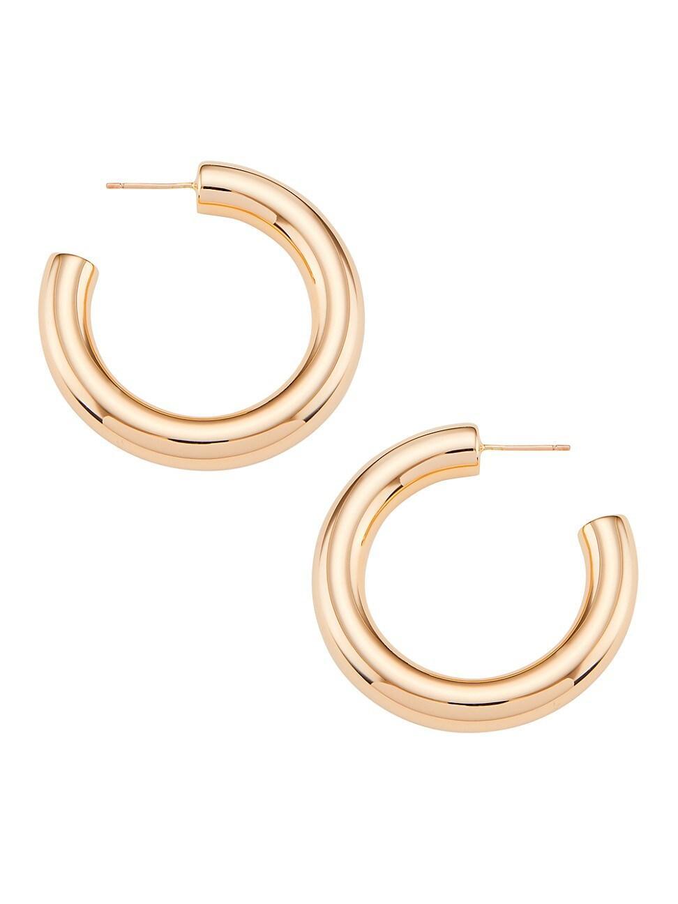 Womens Samira 10K-Gold-Plated Mini Hoop Earrings Product Image