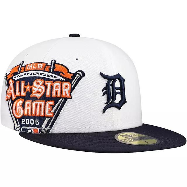 Mens New Era /Navy Detroit Tigers Major Sidepatch 59FIFTY Fitted Hat Product Image