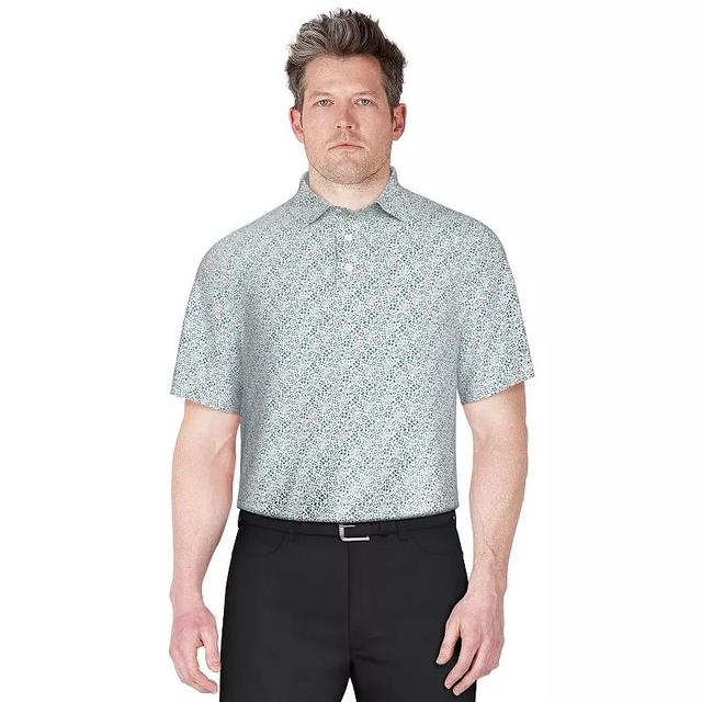 Mens Grand Slam Mini Geo Print Short Sleeve Golf Polo Shirt Product Image