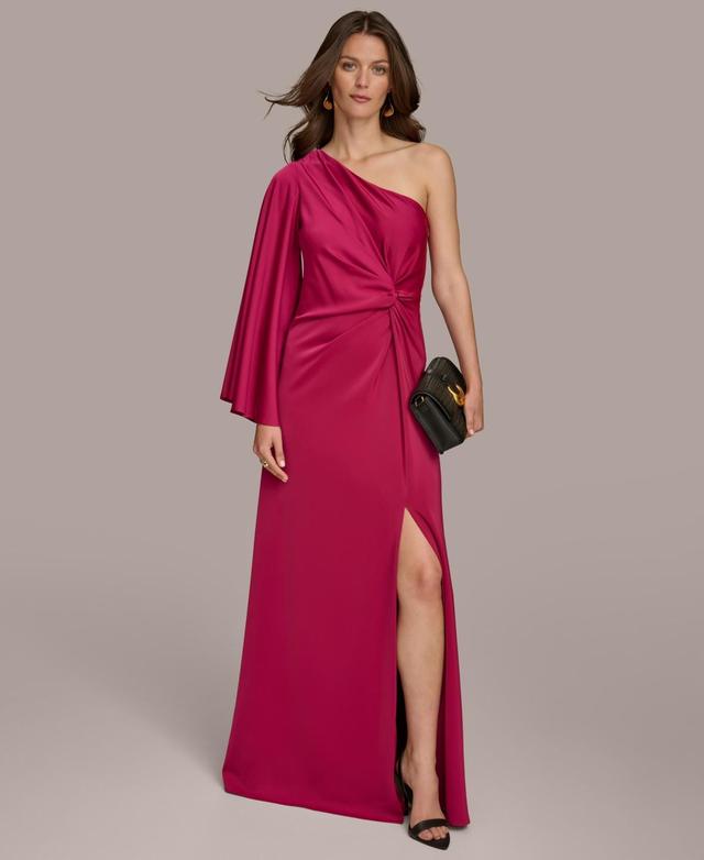 Women's Twist-Front One-Shoulder Gown Product Image