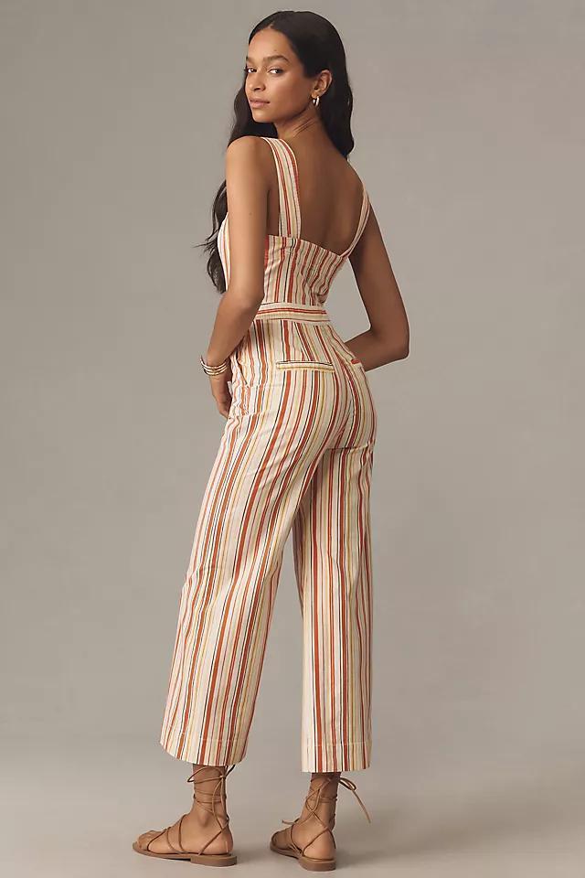 The Portside Button-Front Jumpsuit by Maeve Product Image