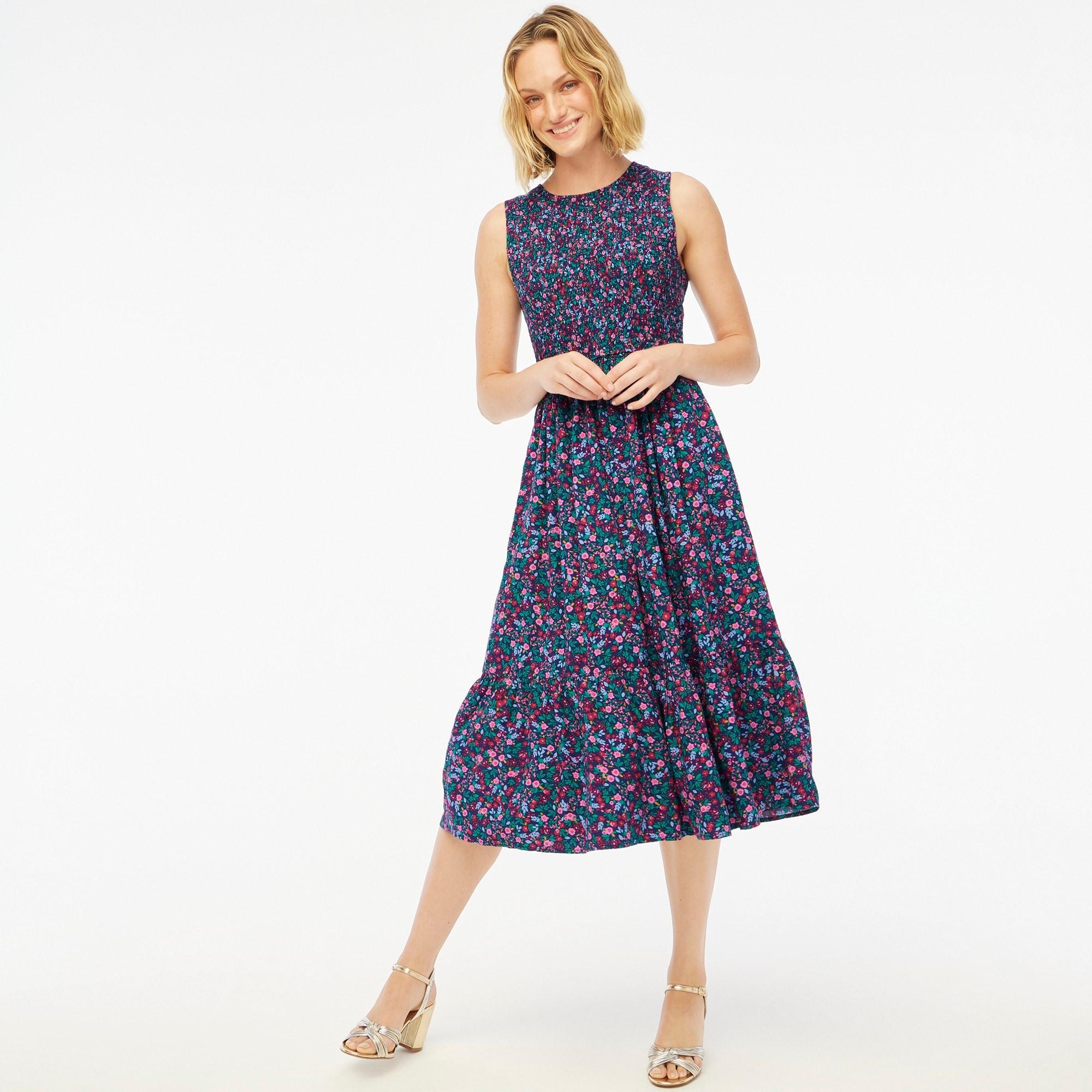 Smocked midi dress product image