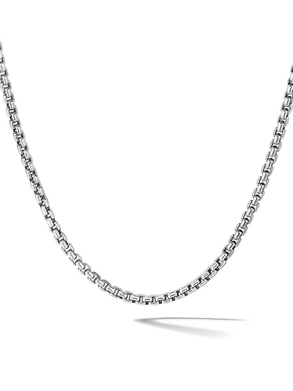 Womens Box Chain Slider Necklace Product Image