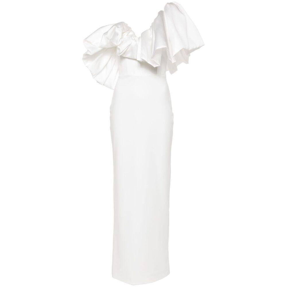 Elegant White Sleeveless Dress Product Image