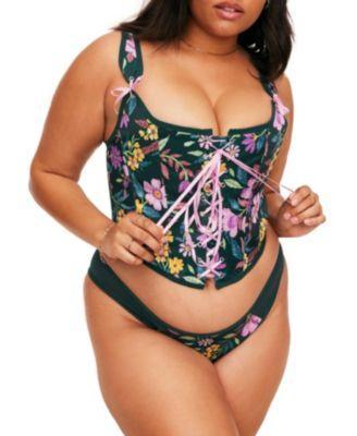 Plus Size Alex Corset & Panty Set Product Image