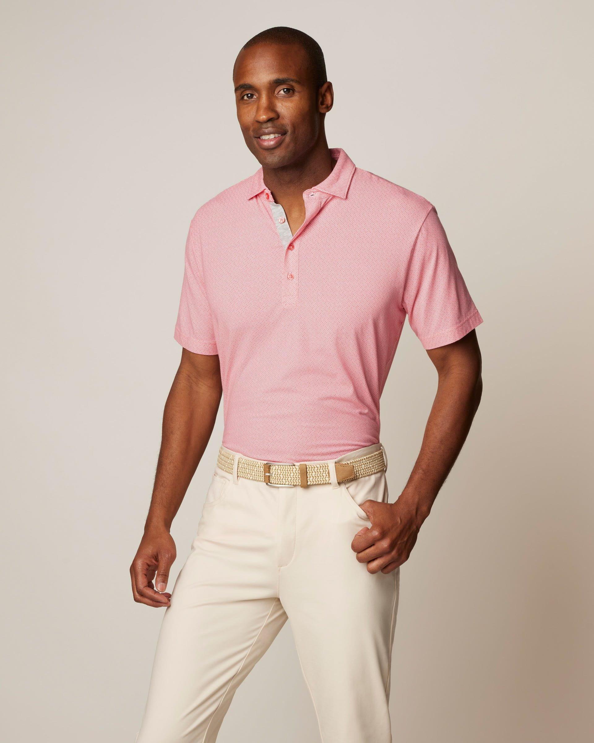 johnnie-O Dodson Printed Linxter Cotton Performance Polo Product Image