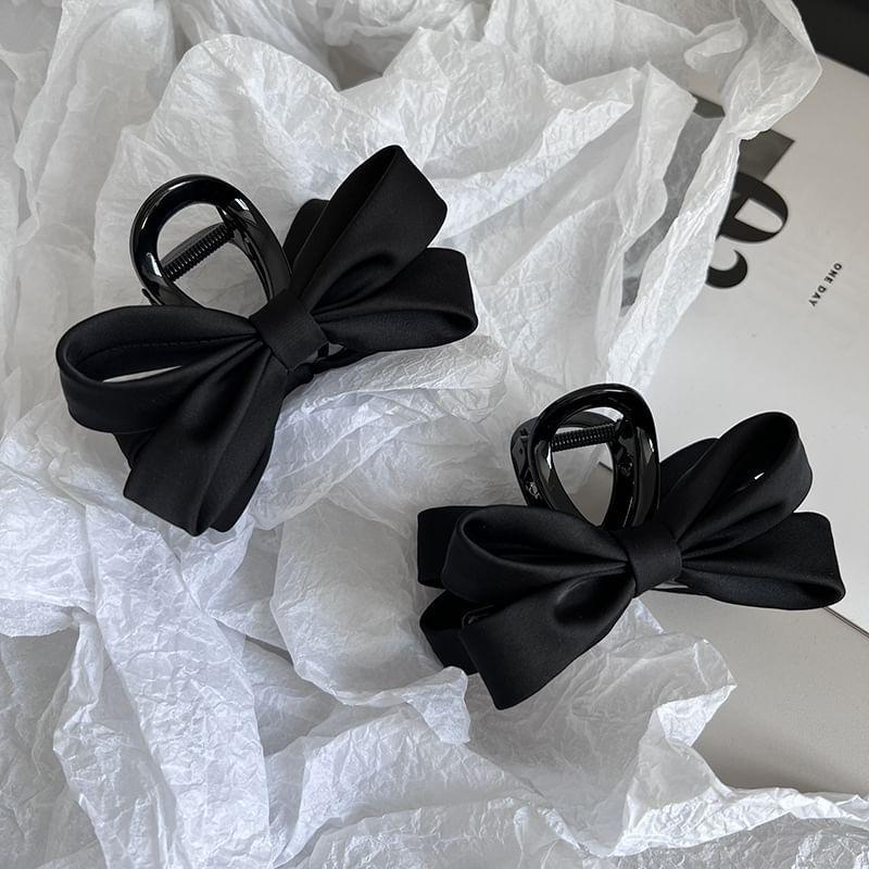 Bow Fabric Hair Claw Clip Product Image