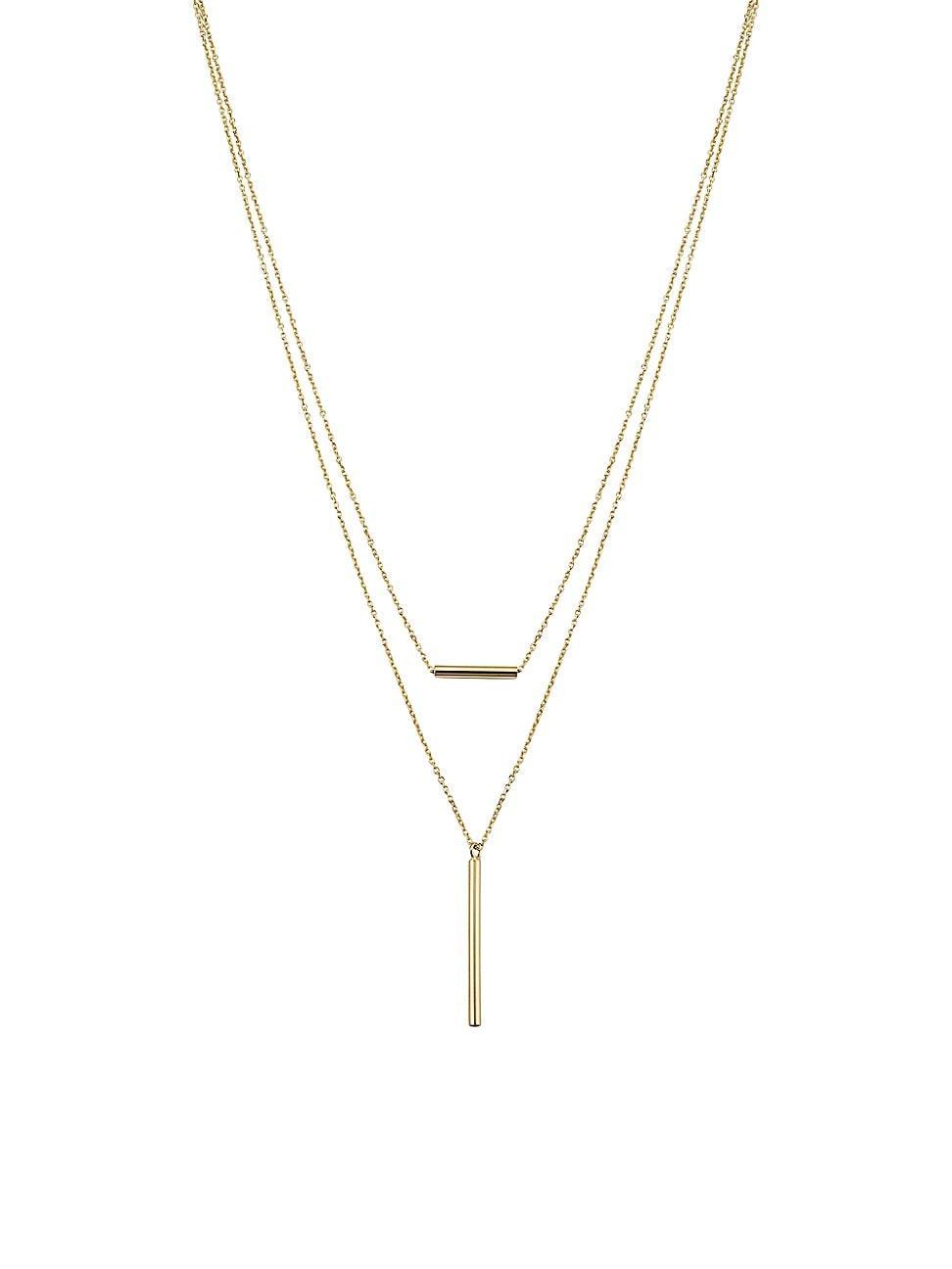 Womens 14K Yellow Gold Vicenza Layered Necklace product image