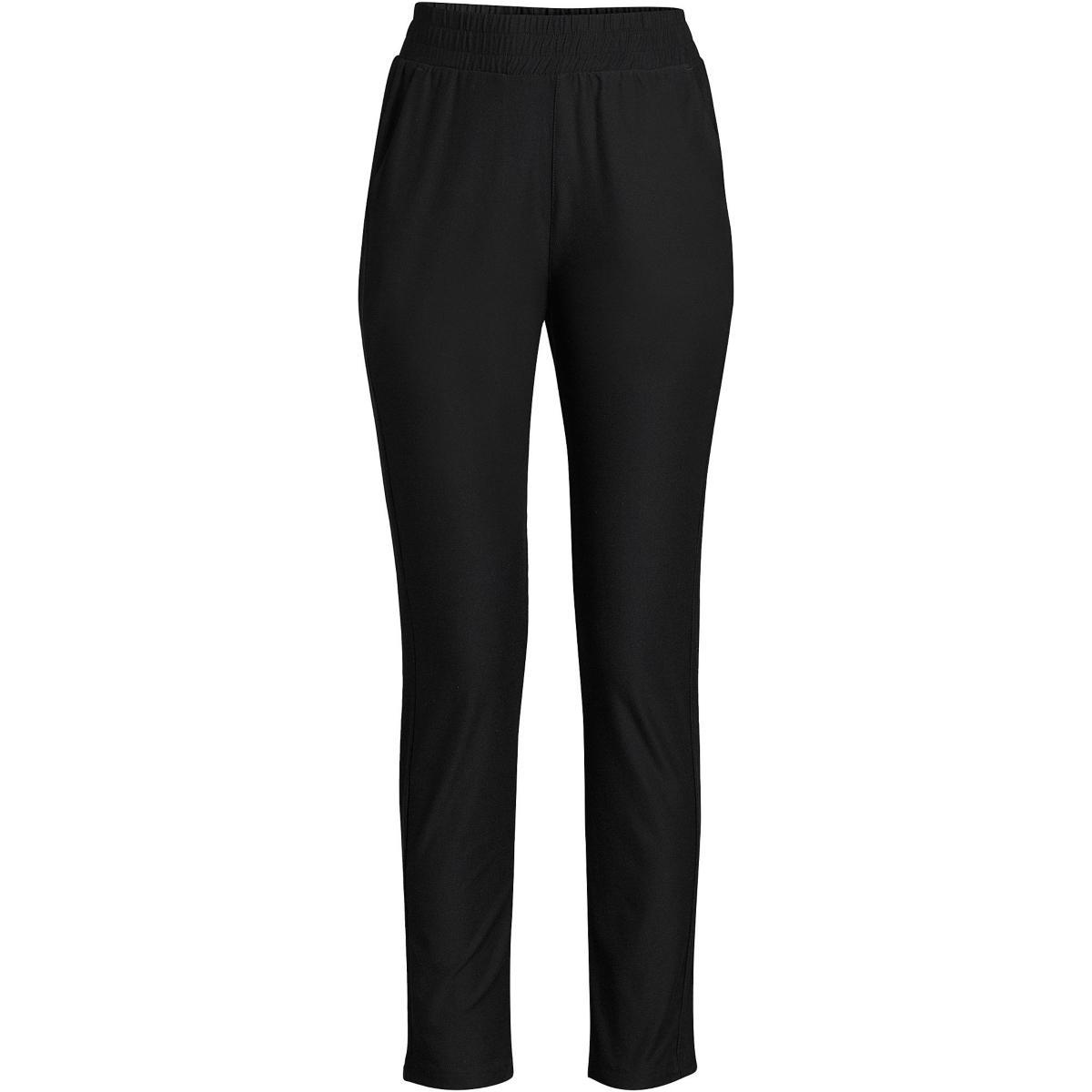 Petite Lands End Active Soft Tapered Performance Ankle Pants, Womens Green Product Image