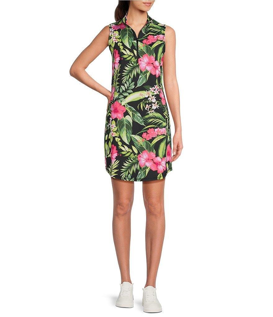 Tommy Bahama IslandZone® Aubrey Quarter Zip Neckline Sleeveless Dress Product Image