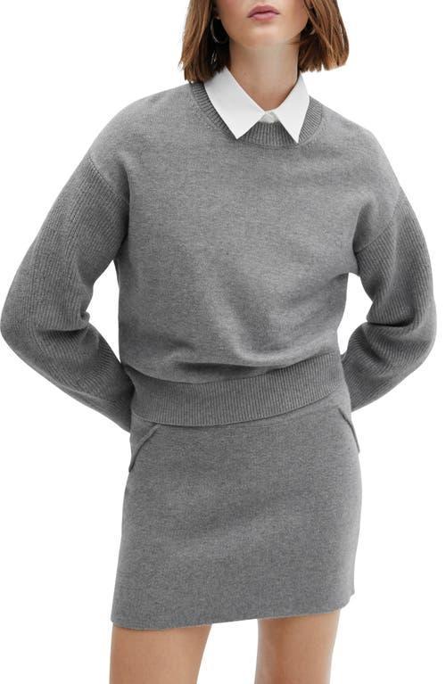 Mango Womens Round-Neck Knitted Sweater Product Image