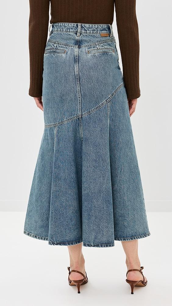 Zimmermann Illustration Denim Midi Skirt | Shopbop Product Image