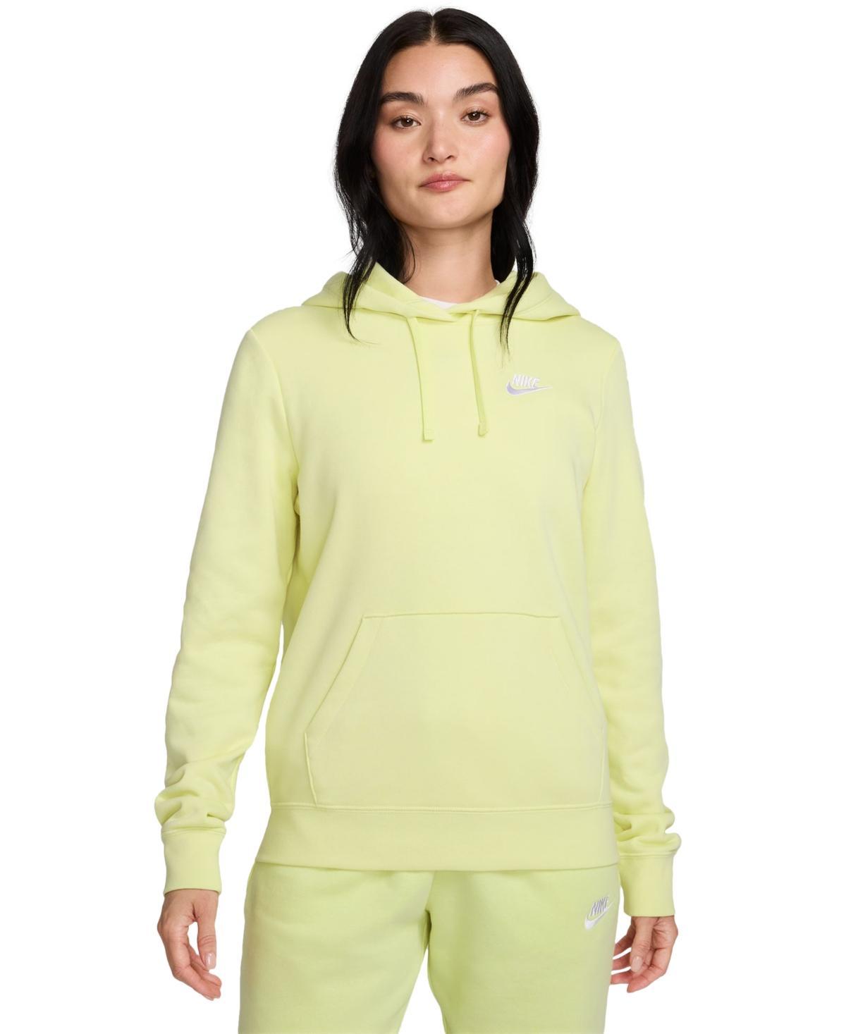 Womens Nike Sportswear Club Fleece Hoodie White Product Image