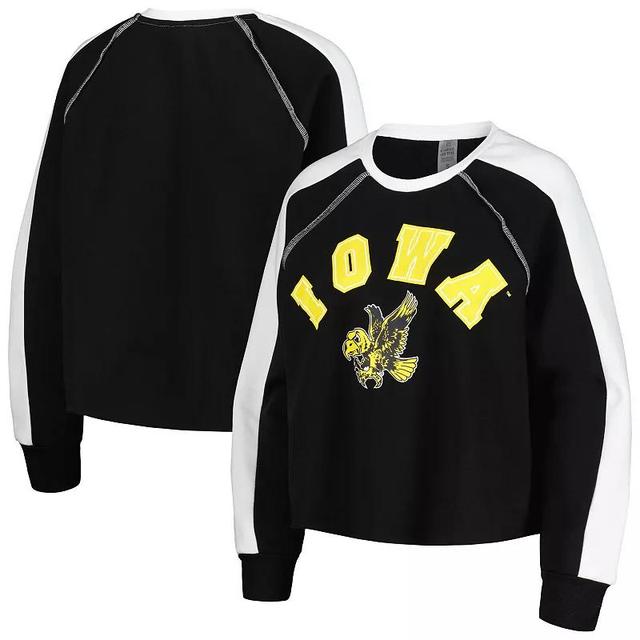 Womens Gameday Couture Iowa Hawkeyes Blindside RaglanCropped Pullover Sweatshirt Product Image