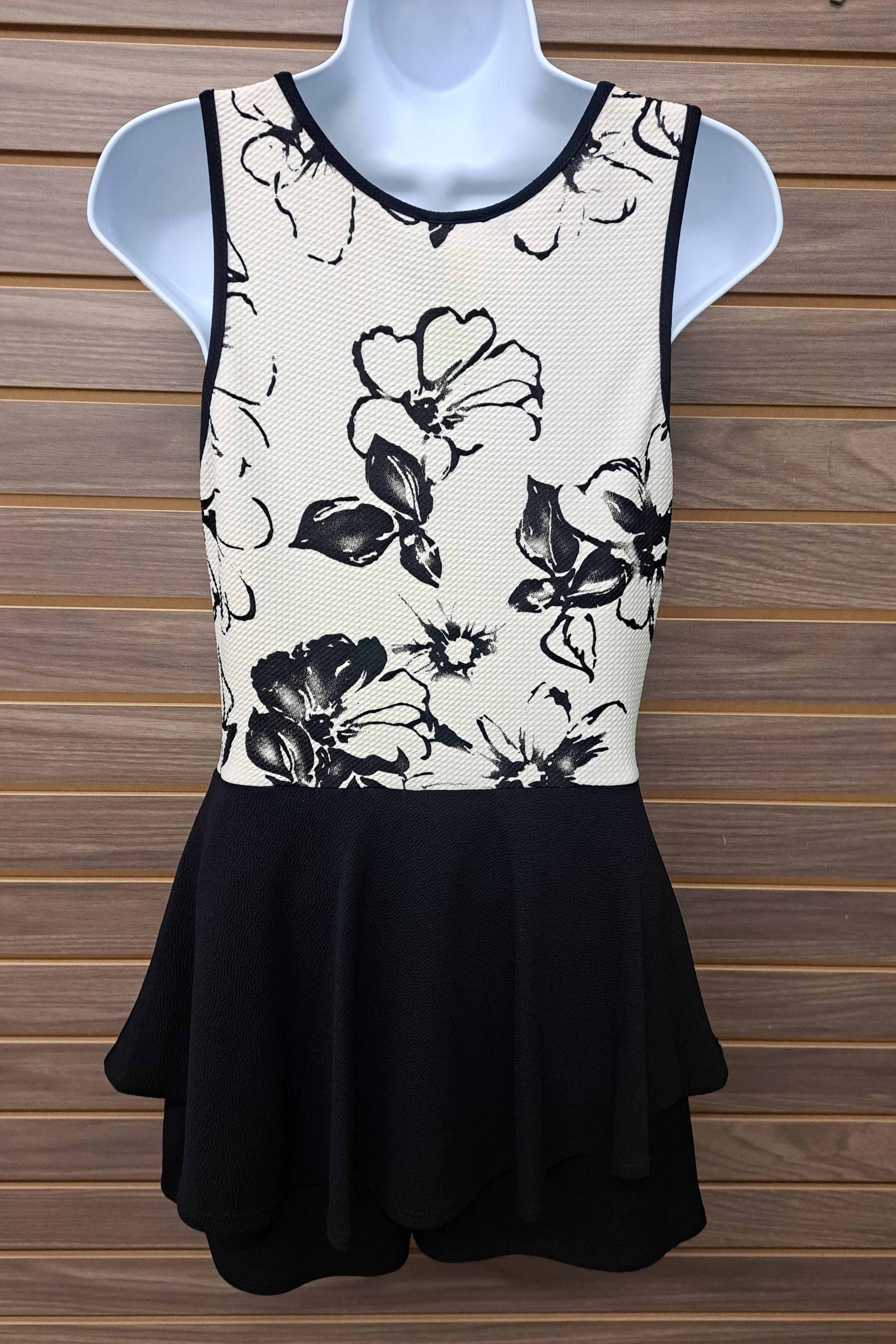 Floral & Black Romper Product Image