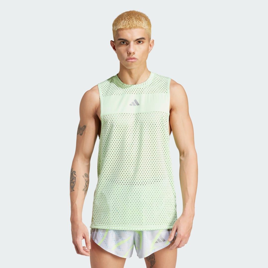 adidas Break the Norm Tank Top Semi Green Spark 2XL Mens product image