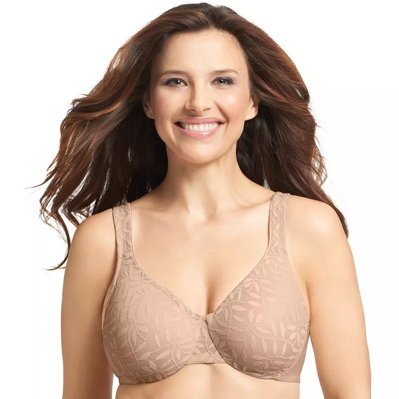 Olga by Warners Sheer Leaves Lace Full-Figure Full-Coverage Minimizer Bra 35519, Womens Product Image