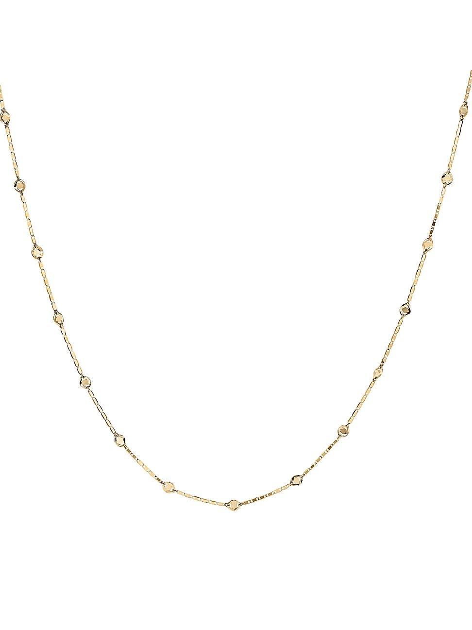 Womens Malibu Petite 14K Yellow Gold Disc Necklace Product Image