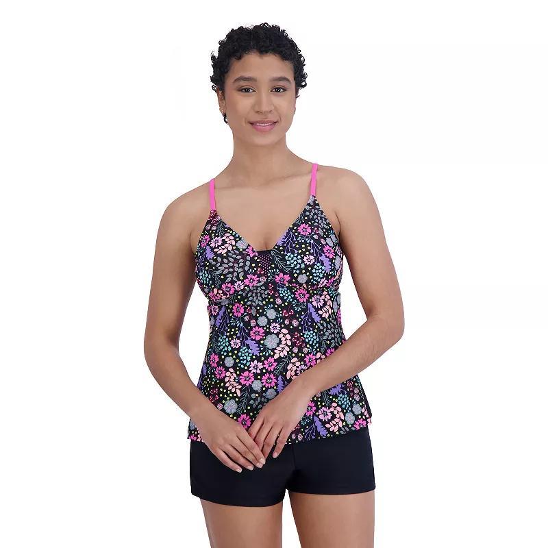 Womens ZeroXposur Floral Print Sweetheart Tankini Swimsuit Top Product Image