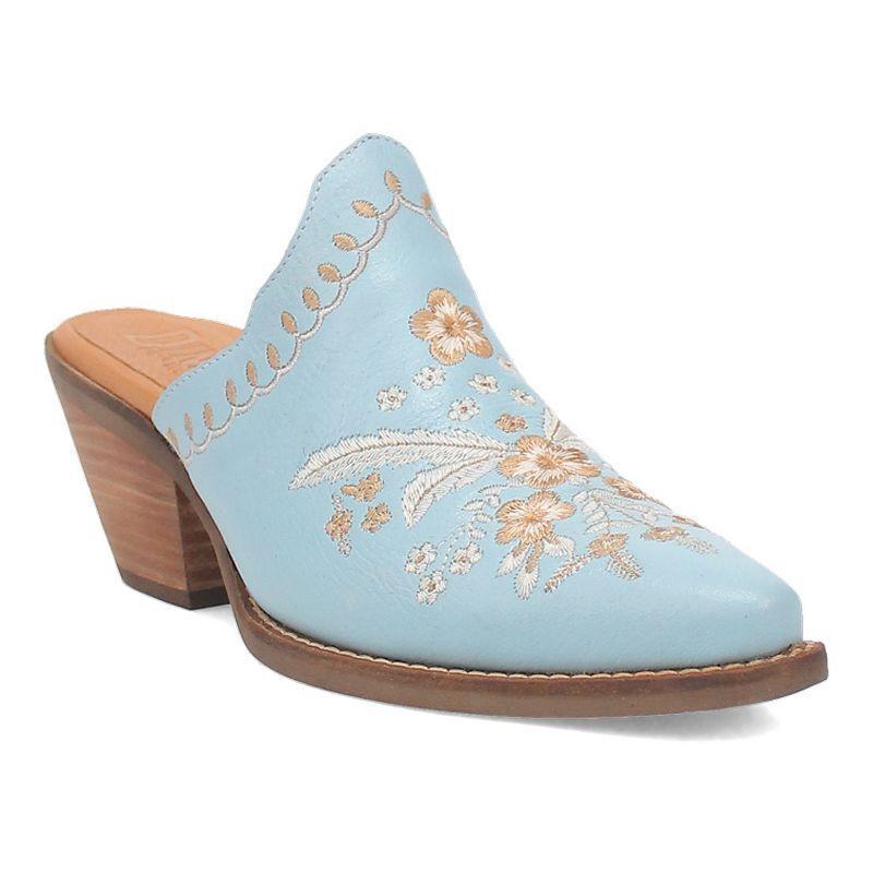 Dingo Wildflower Leather Floral Embroidered Western Mules Product Image